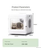 Smart Pet Dryer Box with 360° Airflow | Automatic Dog & Cat Drying Cabinet with Temperature Control & Quiet Operation