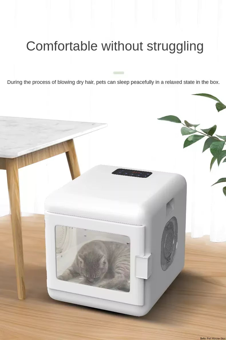 Smart Pet Dryer Box with 360° Airflow | Automatic Dog & Cat Drying Cabinet with Temperature Control & Quiet Operation