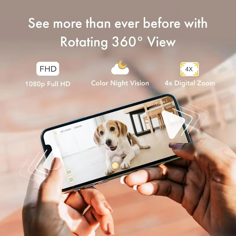 🐶 360° Dog Camera – Smart Pet Camera with Treat Dispenser & Barking Alerts