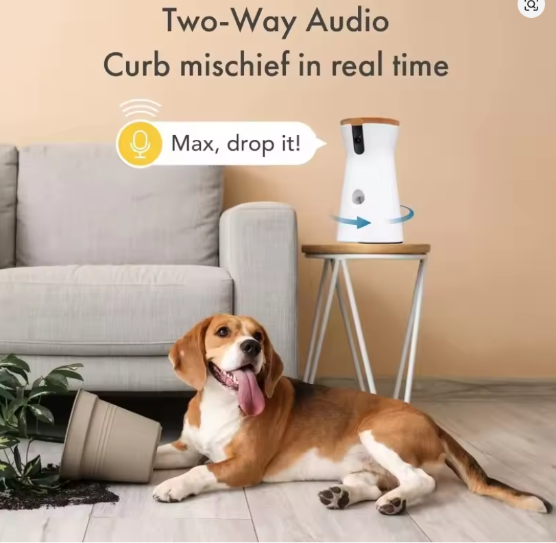🐶 360° Dog Camera – Smart Pet Camera with Treat Dispenser & Barking Alerts